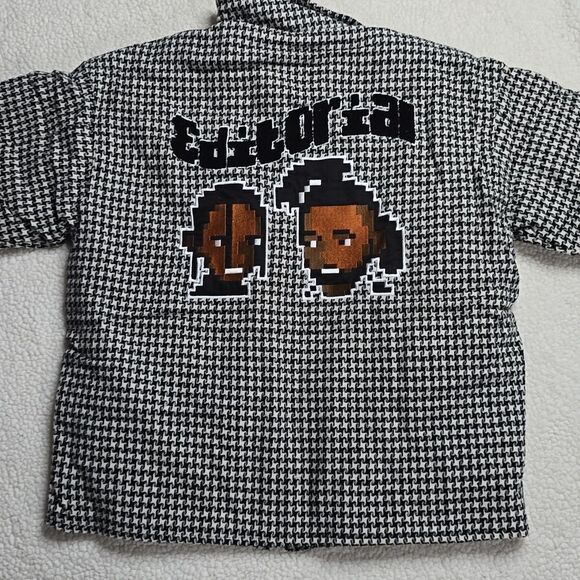 NWT Editorial Department Black And White Houndstooth Versatile Jacket SIZE XL - Picture 5 of 9